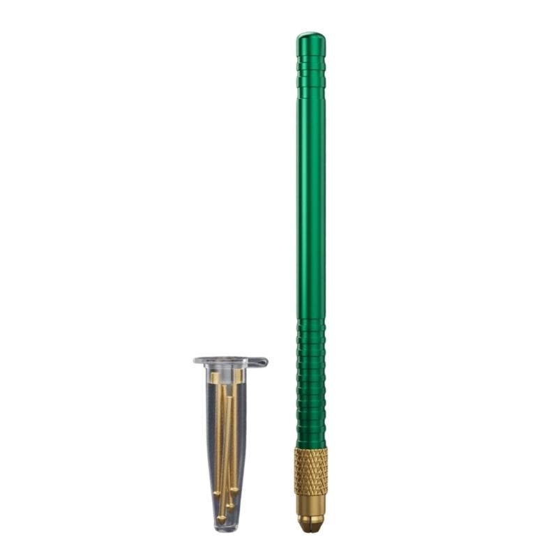 

Jewelers Soldering Needle Gold Plated Tip Tin Drag Needle Corrosion Resistant Reballing Solder For Extended Use 1