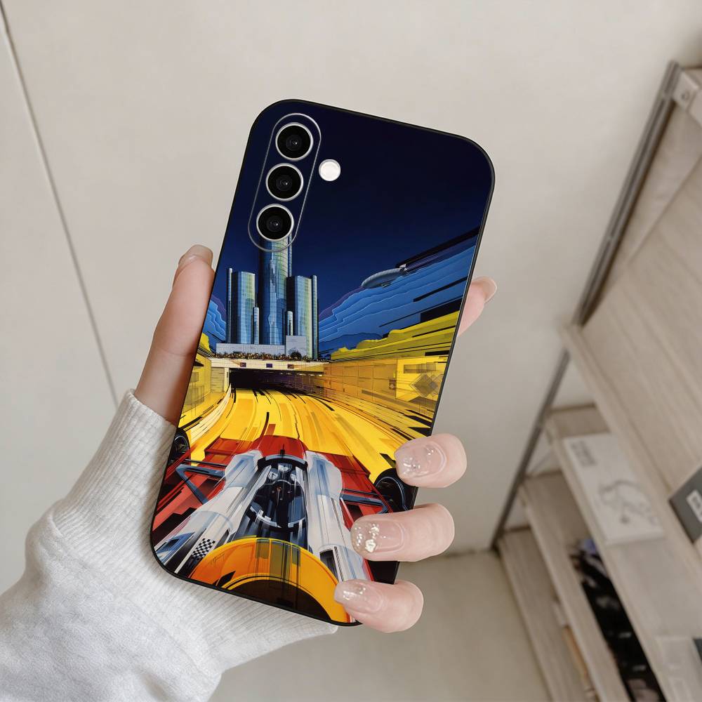 

M-Minimalist Circuit Phone Case For Samsung Galaxy A73,A72,A71,A70,A53,A52,A51,Others Soft Black Cover Samsung a11
