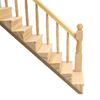 Doll House Stair Sturdy With Handrail Wood Handmade Doll Staircase for Home
