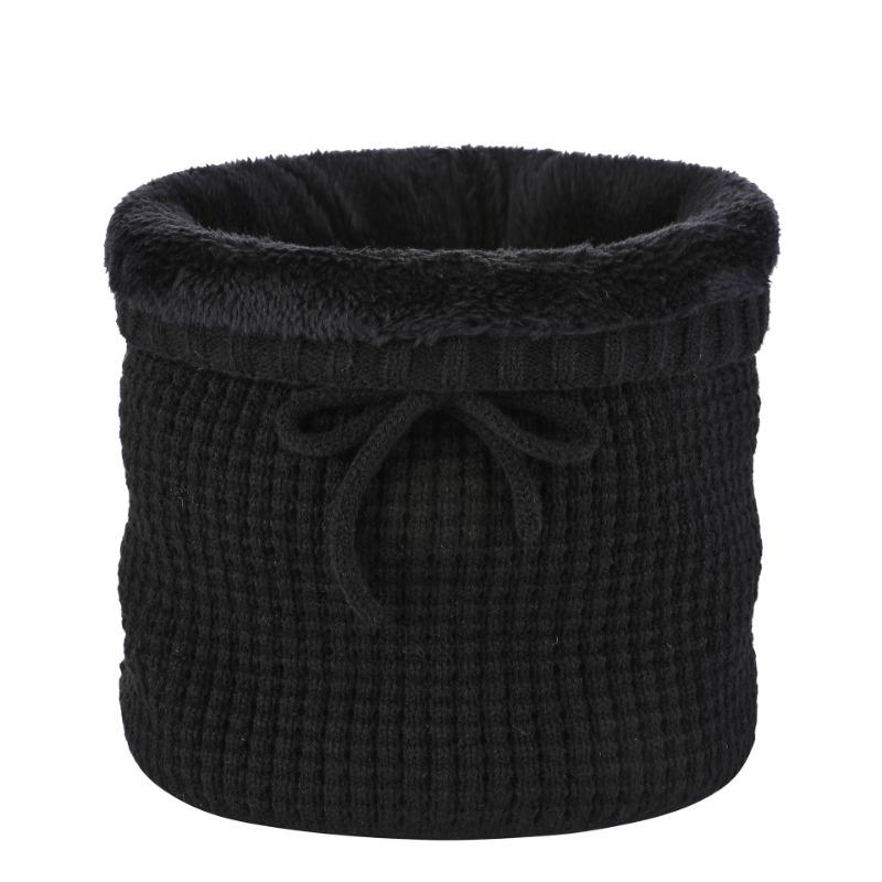 New Knitted Warm Neck Cover Outdoor Casual Fashion Scarf Dual-purpose Pullover Hat Scarf Velvet Scarf Autumn and Winter