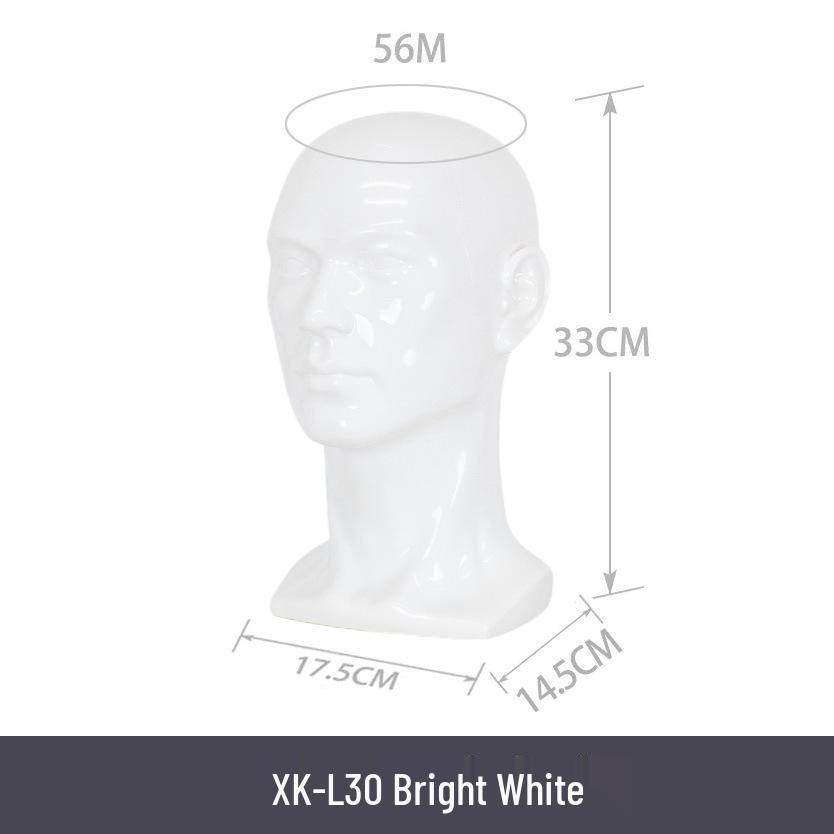 Multifunctional Display Mannequin Head for Spray Paint Hat, Bow Tie, Glasses, and Mask Props