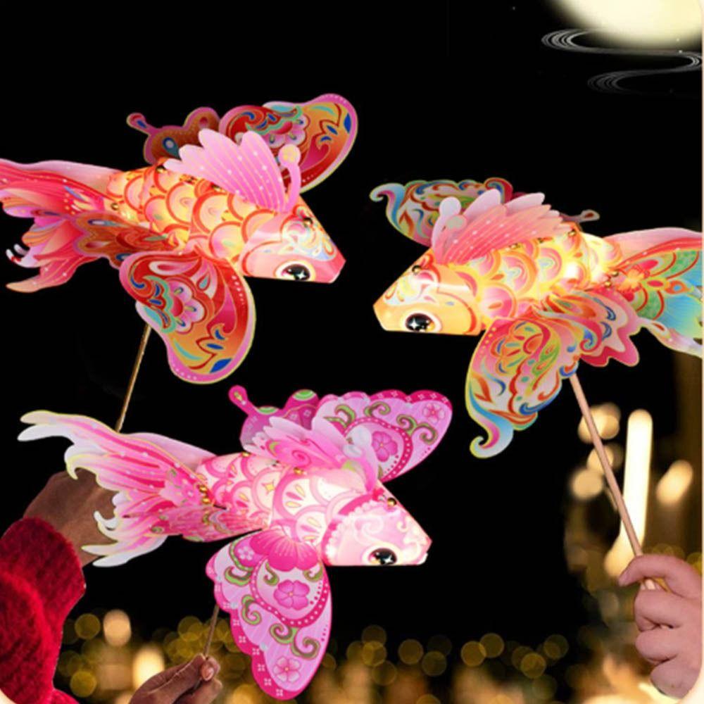 Waterproof Handheld  Fish Lantern DIY Handmade DIY Lantern Materials  Hanfu Accessories