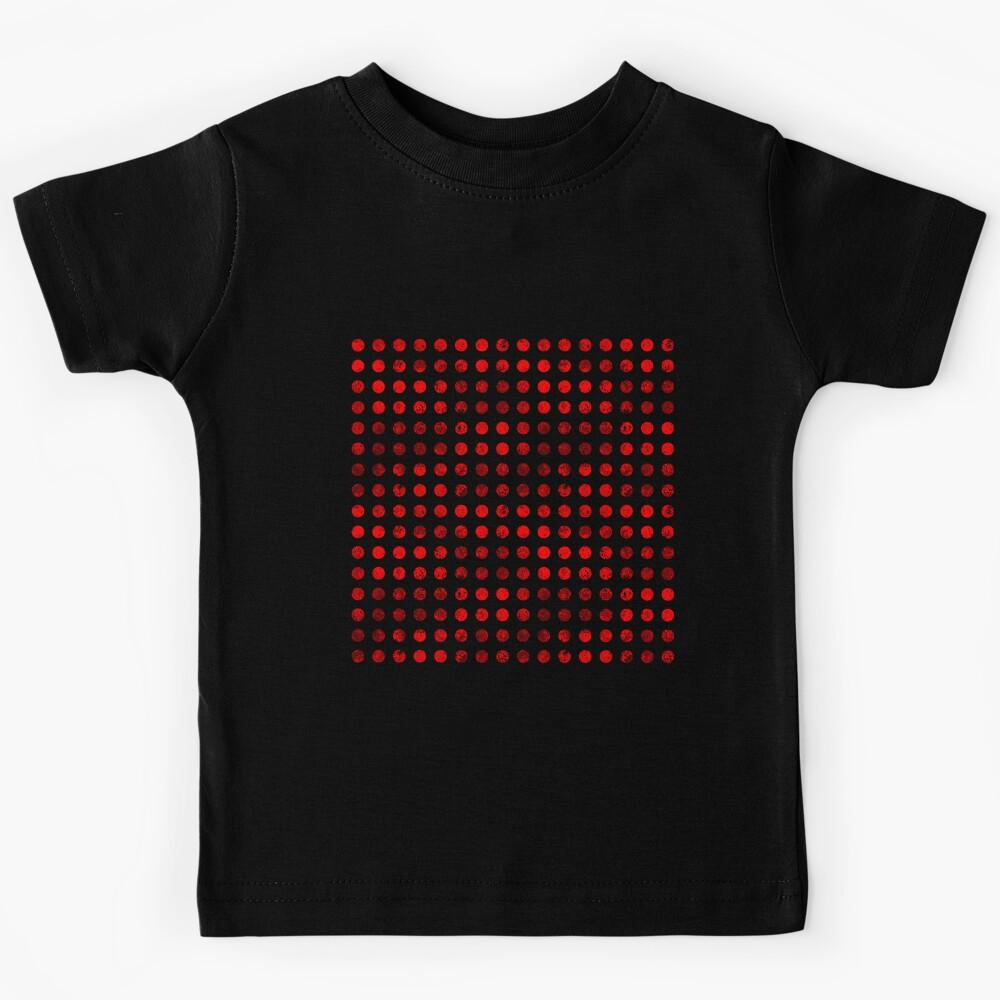 Red Polka Dots Pattern Kids T-Shirt 170