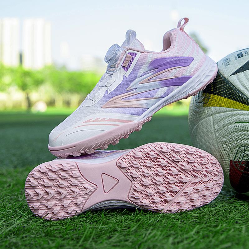 Children's Football Shoes Girls Breathable Mesh Tf Broken Nails Football Wear-resistant Sports Training Shoes