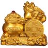 Pure Copper Daily Wealth Golden Toad Ingot Copper Coin Treasure Bowl Golden Toad Home Entrance Living Room Office Desktop Orname