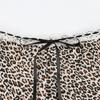 Sommar Grunge Short Leopard Sexiga spetsjeans Dam Estetisk Y2k Rosett Skinny Streetwear Byxor Kvinnlig Vintage A-linje Slim Shorts Kläder