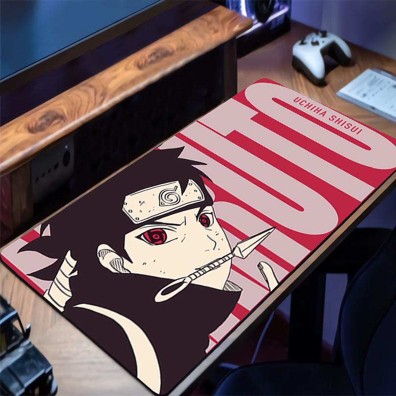 Mousepad PC Gaming Accessories Computer Cabinet Extended Mat NonSlip Mouse Pad Naruto Shisui Uchiha Anime Keyboard Pad Desk Mat