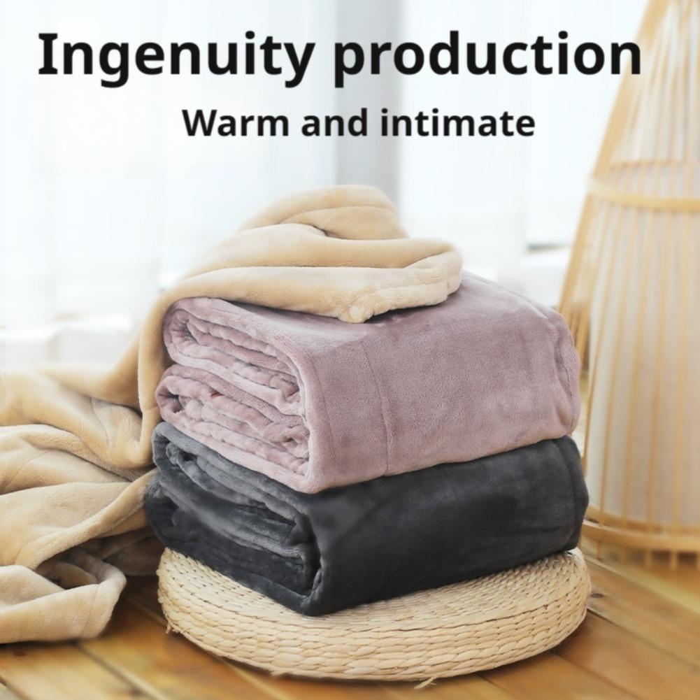 160x85cm Winter Warm USB Heated Blanket Coral Velvet Shawl Portable Electric Warmer For Home Office Car Camping