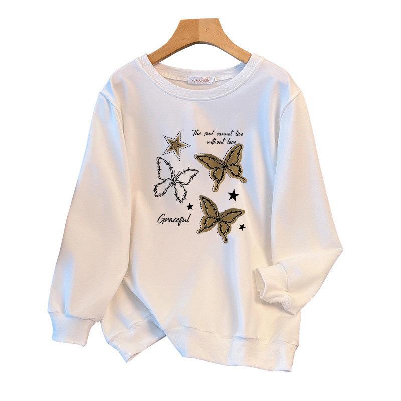 Loose-Fit Autumn Hoodie for Bust Sizes 150/160/170 - 200/350 Jin, 300 Jin, XL