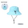 New Summer Waterproof Bucket Hat Men's Outdoor Fishing Mountaineering Hat Folding Storage Color Matching Sunshade Sun Protection Hat Children
