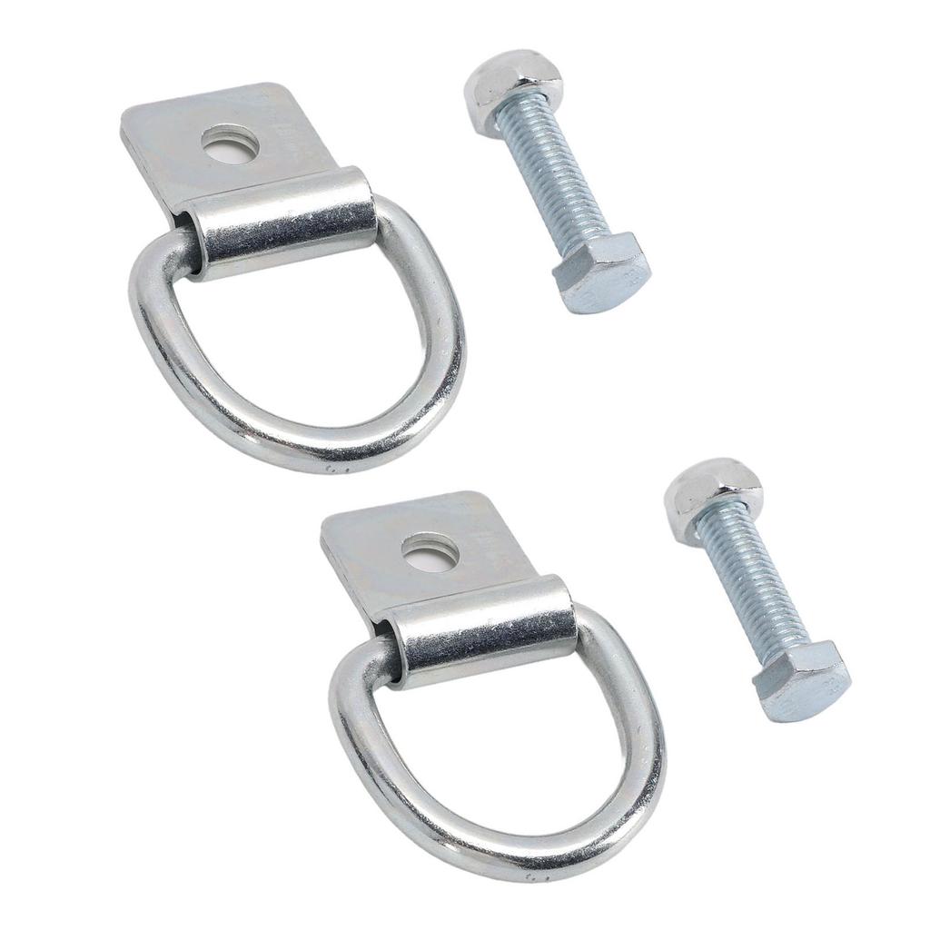Trailer Tie Down Hook Heavy Duty Screw Fixed 10mm Thickness High Strength Steel Truck Cargo Tie Down Hook