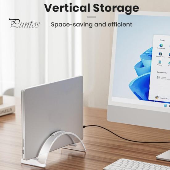Dikey Dizüstü Bilgisayar Standı Masaüstü Tutucu Yüksek Stabilite Güçlü Yük Taşıyan Akrilik Masaüstü Standı Kişisel Bilgisayar Tutucu