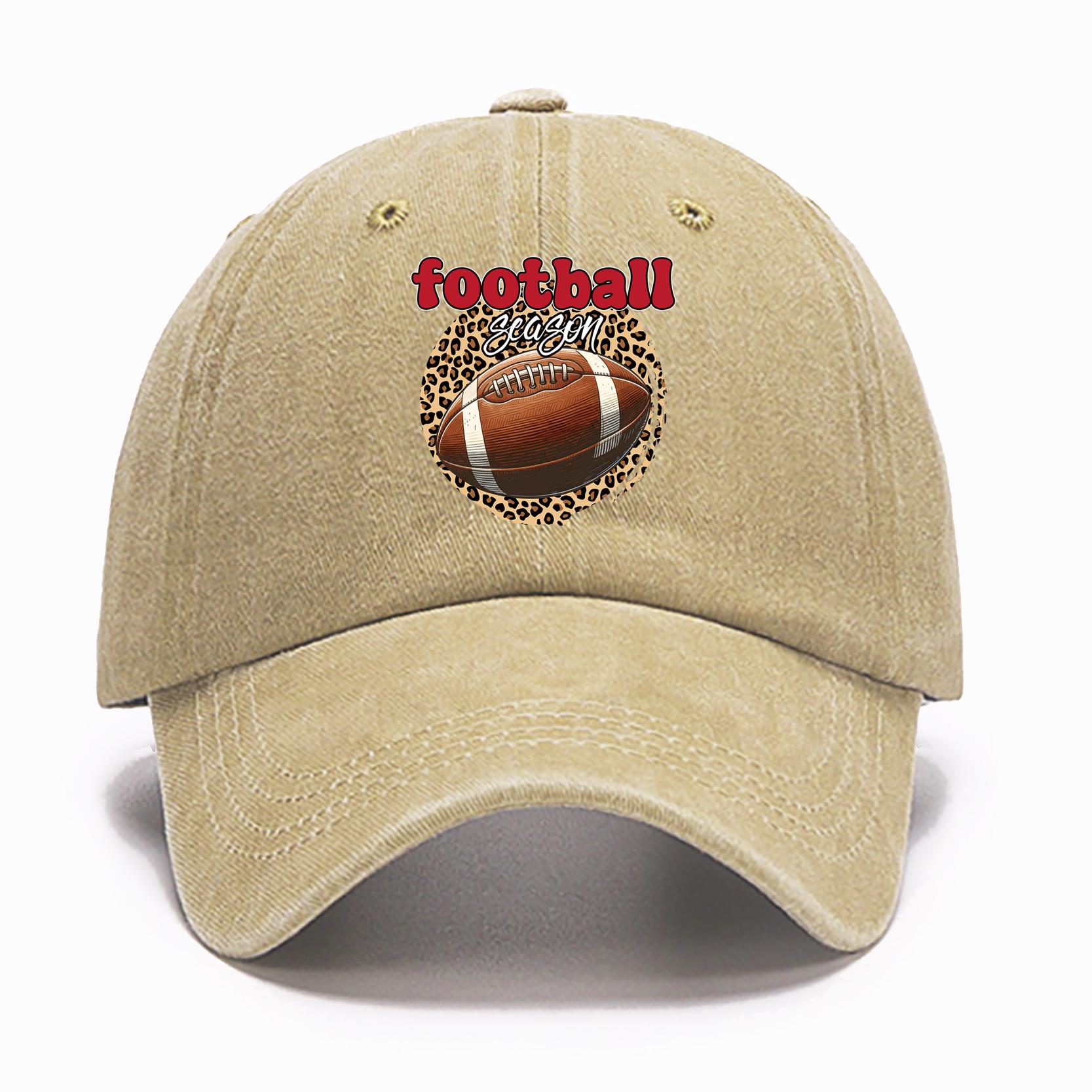 

Оригинальная классическая бейсболка, мужская шляпа с футбольным принтом, женская летняя стираная хлопковая кепка as the picture хаки