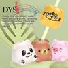 Cartoon Animal Straw 1 Set Sound for Kids Cute Topper Baby Bottle Funny Party Favors Reusable Fun Drinking Straws That Make Sounds Birthday Water