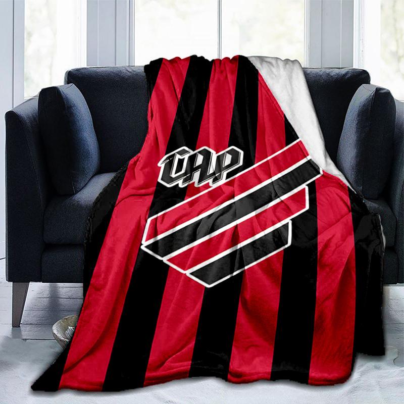 Red And Black Sport Emblem Printed Throws Blanket Soft Flannel Blankets for Couch Bed Gifts for Men Women Picnic blanket Christmas gifts