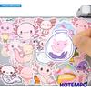 Axolotl Stickers Set Ambystoma Mexicanum Cute Cartoon Pink Animals For Laptop Phone Scrapbook Funny Sticker Pack 203050Pcs