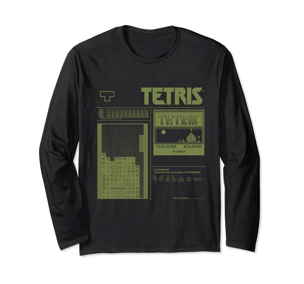 Tetris 8-bit long-sleeved T-shirt