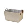 Household Japanese-style Foldable Rattan-like Woven Dirty Clothes Storage Basket Toy Tabletop Straw Basket for Snacks