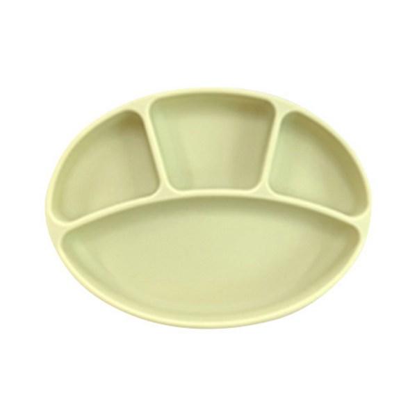 Placă de aspirație pentru sugari din silicon Bluemama, fasole verde, un singur articol, articole populare pentru părinți coreeni