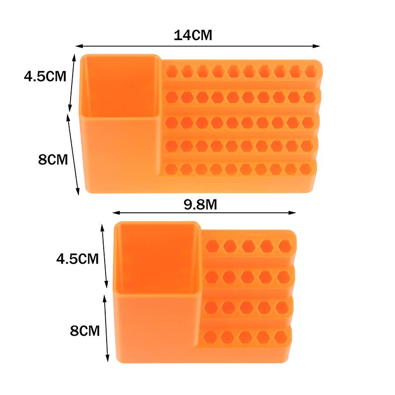 1Pc Drill Holder 20/50 Holes Bit Organiser Screwdriver Head Storage Toolbox Hole Board Screwdriver Stand Hex Shank Organiser