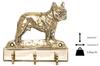 French Bulldog, Frenchie – Key holder with a dog, brass handle for dog accessories | Art-Dog