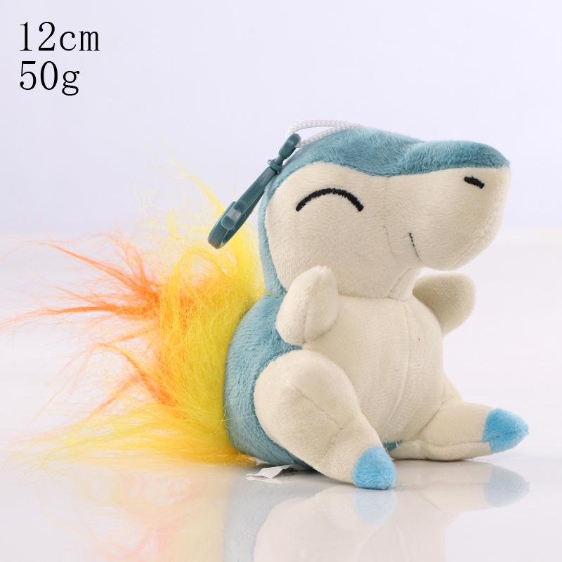 Conjunto de Chaveiros de Pelúcia Pokémon: Squirtle, Charmander, Psyduck, Bulbasaur & Pikachu