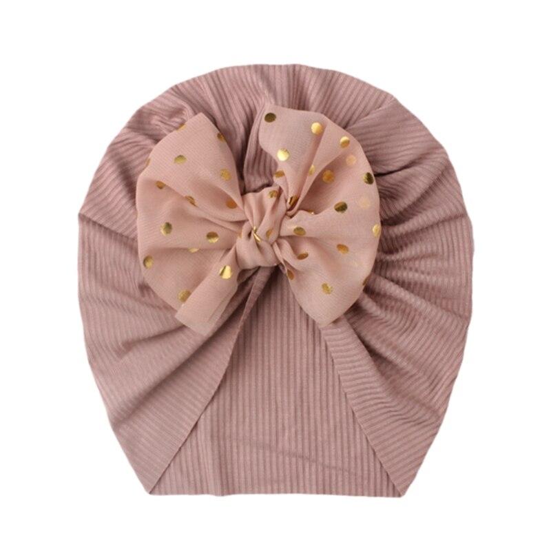 Newborn Infant Baby Turban Toddler Kids Boy Girl Cotton Blends Hat Lovely Soft Cute Bow Knot Beanies Baby Gifts
