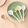 Nordic Style Ceramic Long Handle Spoon Morandi Creative Household High Value Internet Celebrity Spoon Dessert Spoon Soup Spoon