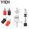5 Pairs 10pcs Audio Sound Amplifier Speaker Binding Post Banana Plug 4mm Adapt Jack Socket Red Black Terminal Test Connector