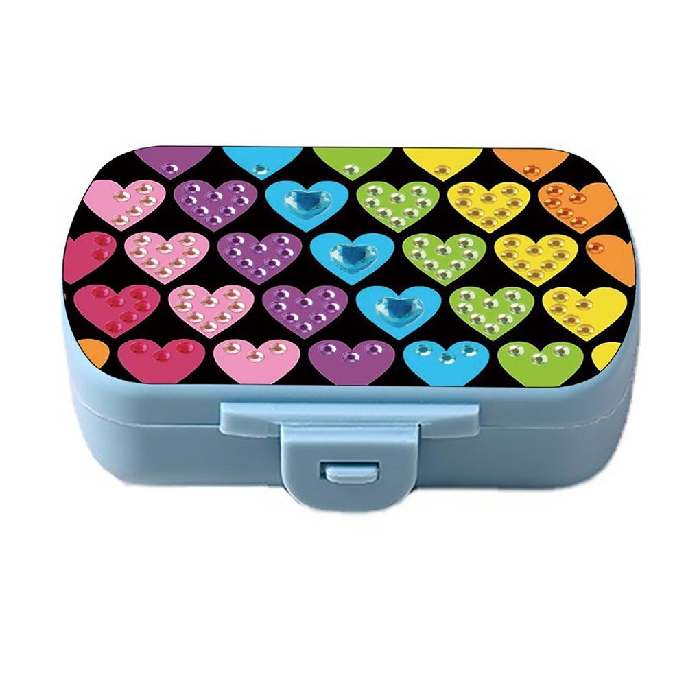 Mini 6 Grid Diamond Painting Pill Case Classification Storage Moisture-proof Pill Dispenser Portable Drug Storage Box