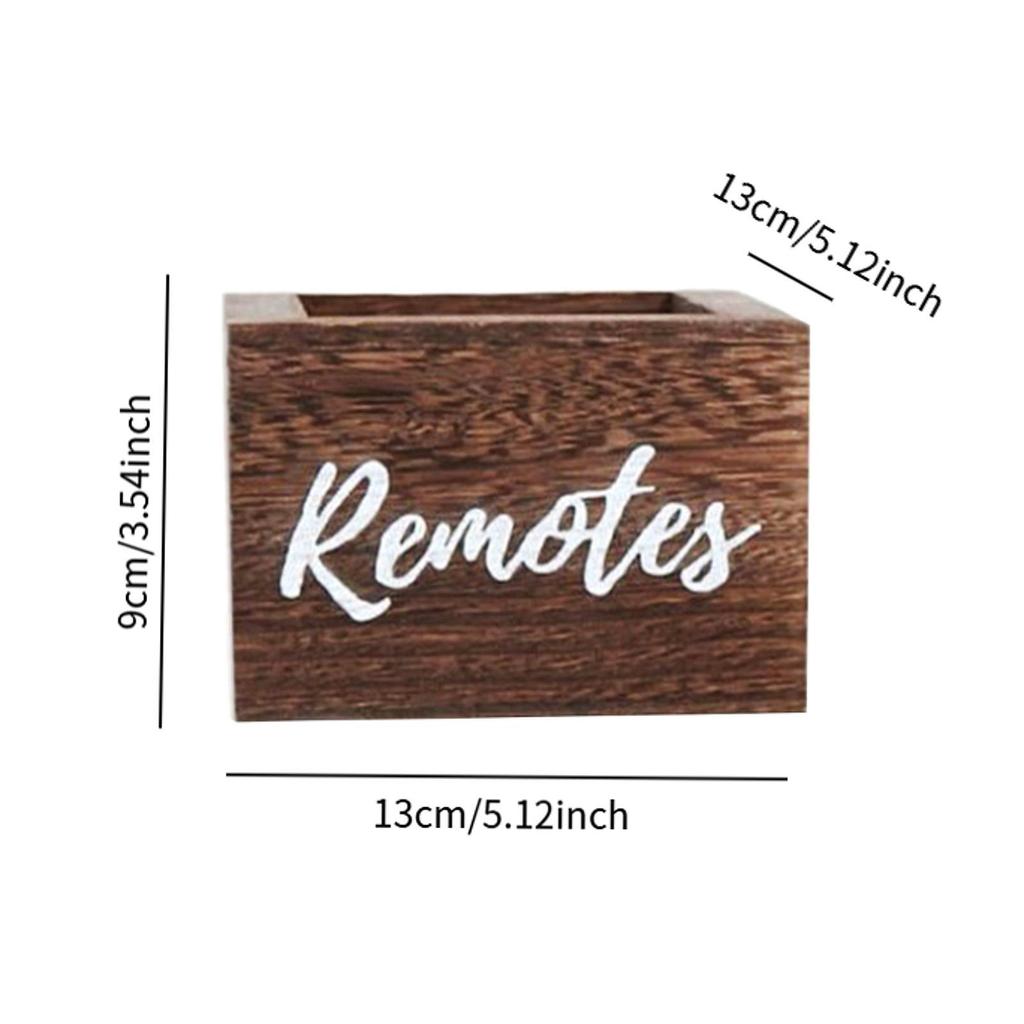 Wooden Desktop Storage Box Fashion Desk Storage Box for Office Bedroom Home