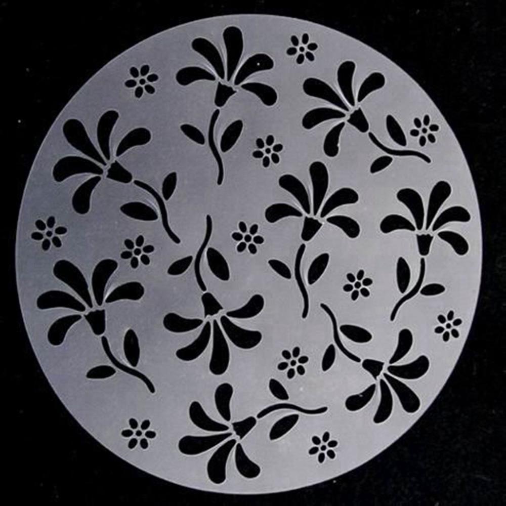 Lace Flower Edge Sugar Sieve Cake Decorating Tool Spray Molds Cake Stencil Set Bakeware Template
