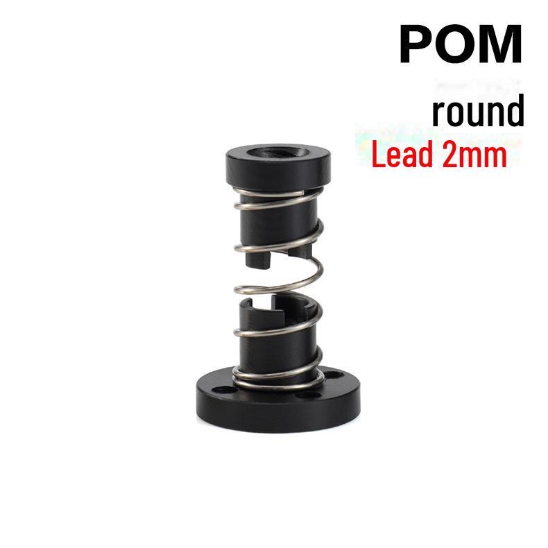 

3DSWAY Высокоточная противозазорная гайка T8 POM для 3D-принтеров и деревообрабатывающих гравировальных станков round 2MM