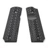 VZ Grips G10 Grips for 1911 Operator Compact/Officer's II, Black/Gray (Authentic)