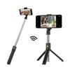Selfie Stick Tripod with Light Portable Phone Tripod Stand Universal Extendable Stainless Steel Bluetooth Selfie Stick with Remote