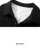 Men's Trendy Black Fake Two-Piece Lapel Hoodie Polo Shirt for Spring/Autumn