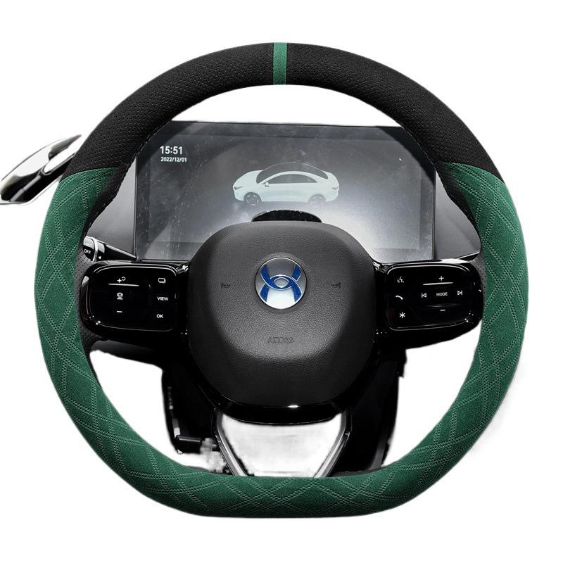 Ho-Xin Z03 A06 007plus Wildleder-Lenkradbezug - Trendiger Wintergriff