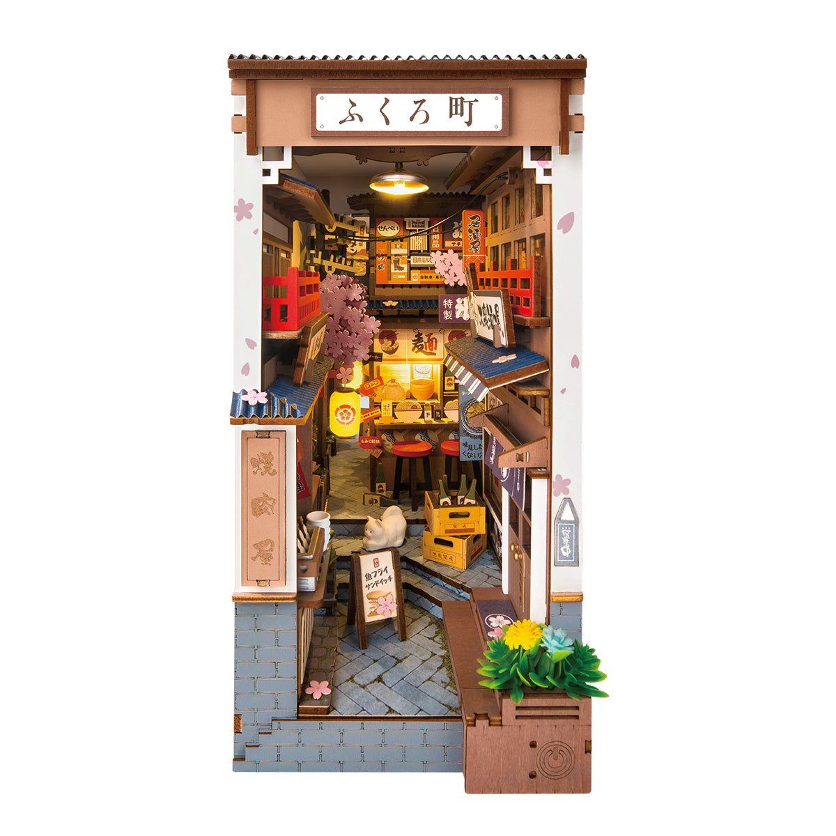 Joom Robotime Rolife 3D Puzzle Sakura Wine Alley Diy Book Nook Tgb11