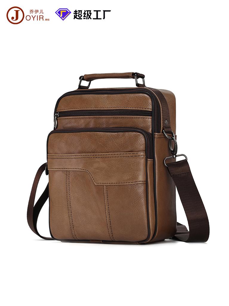 Men's Satchel Trendy New Cowhide Shoulder Bag Business Leather Men's Messenger Bag Casual Fashion Men's Bag