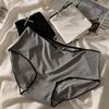 3pcs Ice Silk Women's Crotch Comfortable Breathable Mid-Rise Japanese Ins Style Briefs