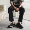 Fashion PARZIVAL Men Canvas Shoes Breathable Ice Silk Men's Loafers Solid Black Grey Green Mens Shoes Slip-on Driving Shoes Moccasins