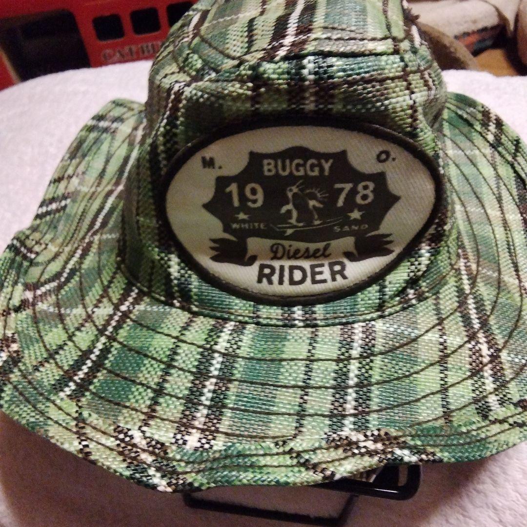 

[USED] Bucket Hat Green Check BUGGY RIDER