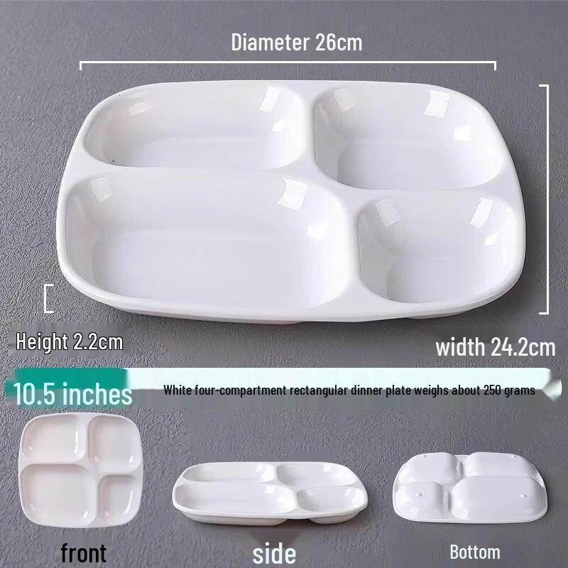 Melamine Divided Canteen Trays