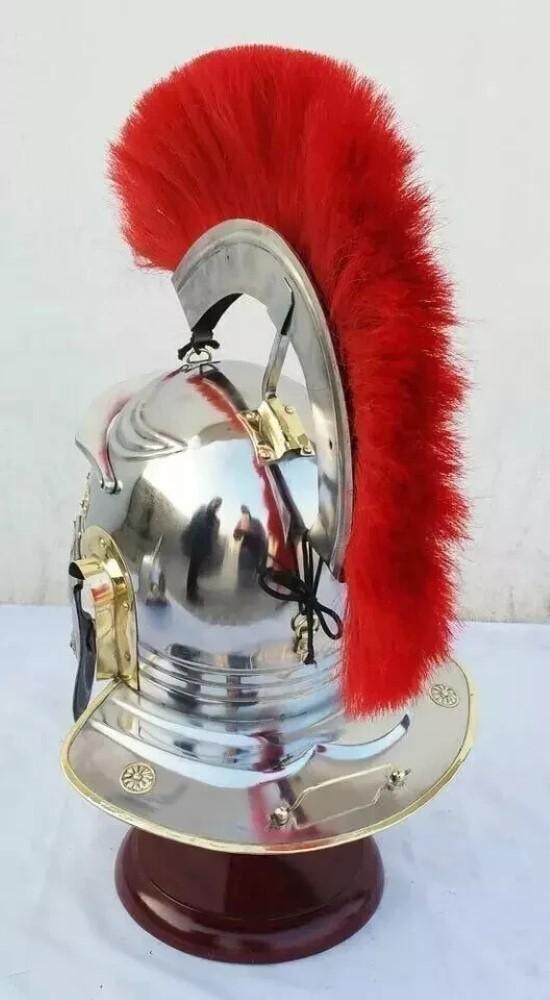 Medieval Roman Centurion Helmet Roman Design Engraved Helmet Handmade Gift