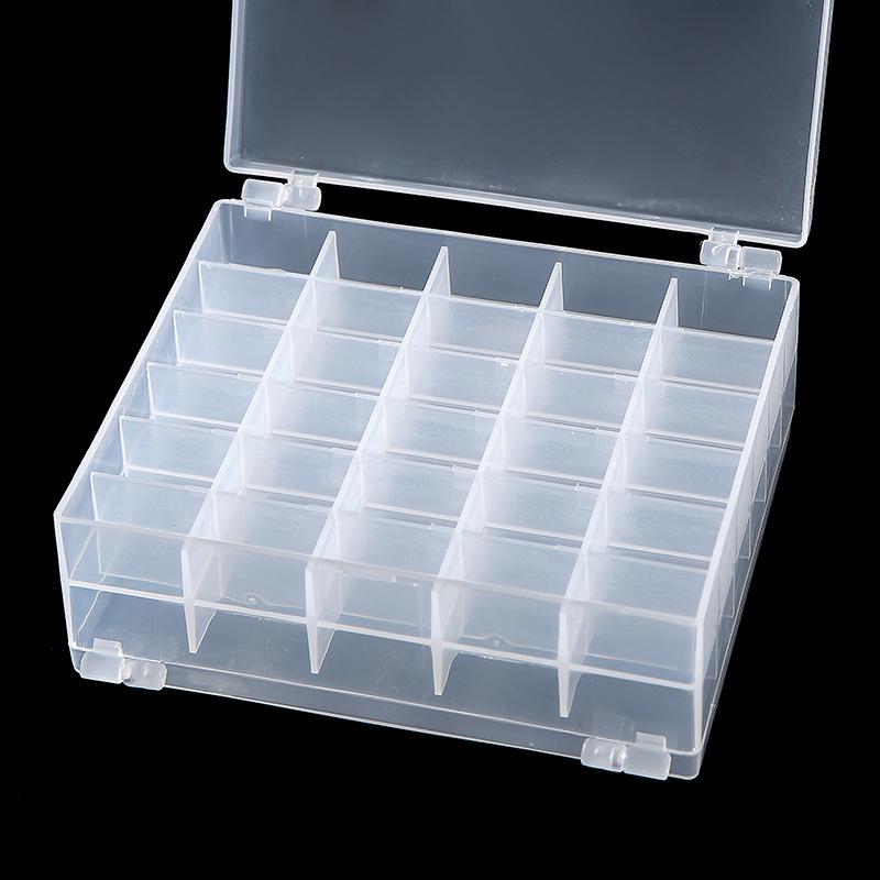10-Grid/16-Grid/25-Grid/36-Grid/60-Grid Plastic Bobbin Storage Box for Sewing Machine Threads