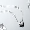 Stylish Metal Heart Pendant Necklace Multifuntional Jewelry Metal Texture Suitable for Everyday Wear and Parties