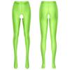 Women's High Waist Control Top Tights Shiny Pantyhose Silky Stockings