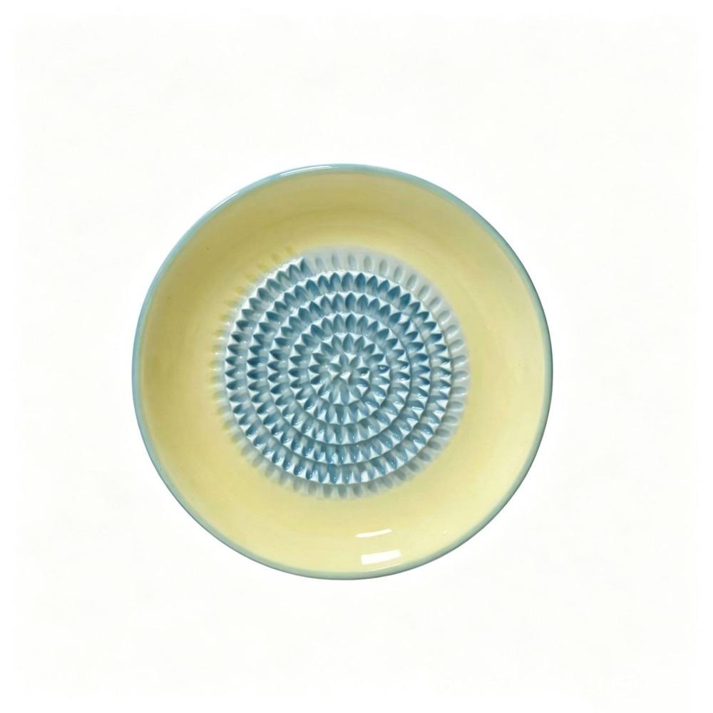 Easy Clean Ceramic Ginger Grater Round Plate Fruit Grinding Tool Tomato Grinder Dish  Fruit Puree