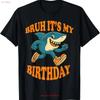 Italienisches Brainrot Meme Es ist mein Geburtstag T-Shirt Lustig für Freund Alles vintage Gewaschen Mann Atmungsaktiv Bequem Mode