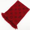 LOUIS VUITTON Escalp Logo Mania Scarf 402336 Monogram Red wool/silk Women Used